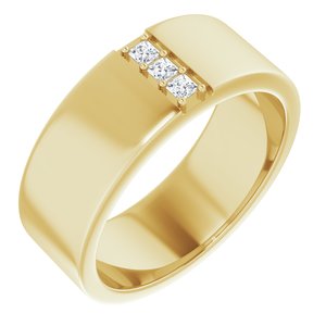 8 mm Round Mens Ring Mounting