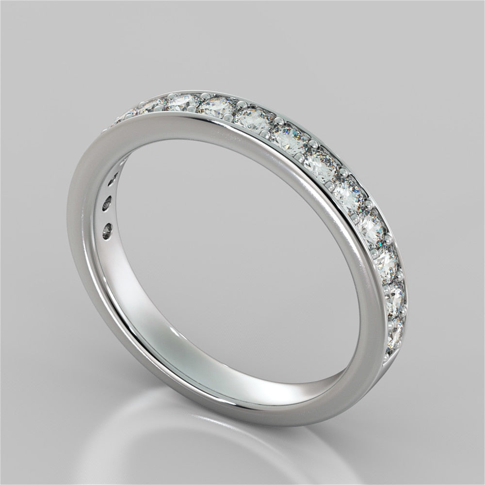 Marquise Cut Cathedral Style Channel Engagement Ring With Accents