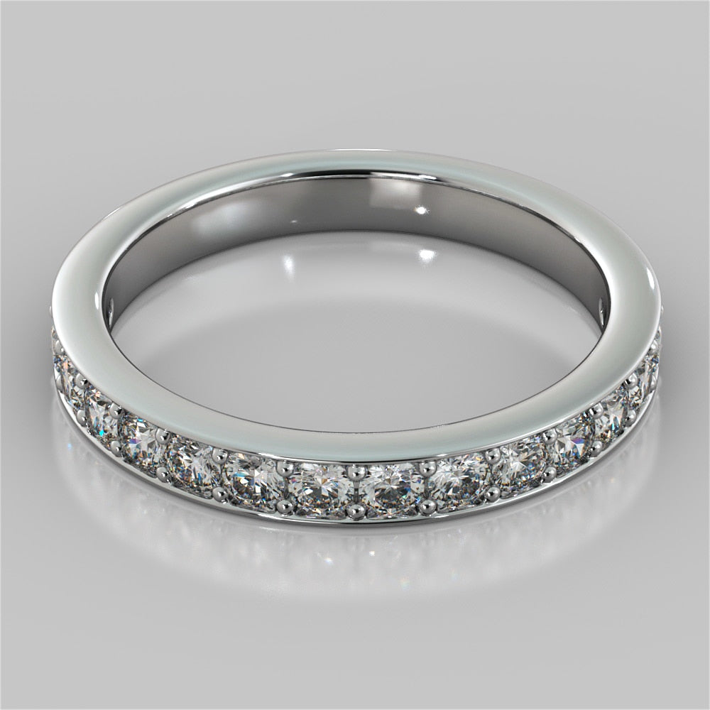 Marquise Cut Cathedral Style Channel Engagement Ring With Accents