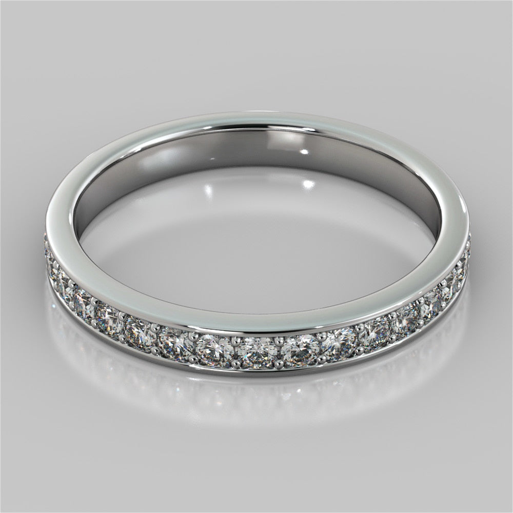 2.5Ct Princess Cut Lab Grown Diamond Engagement Ring  With Accents