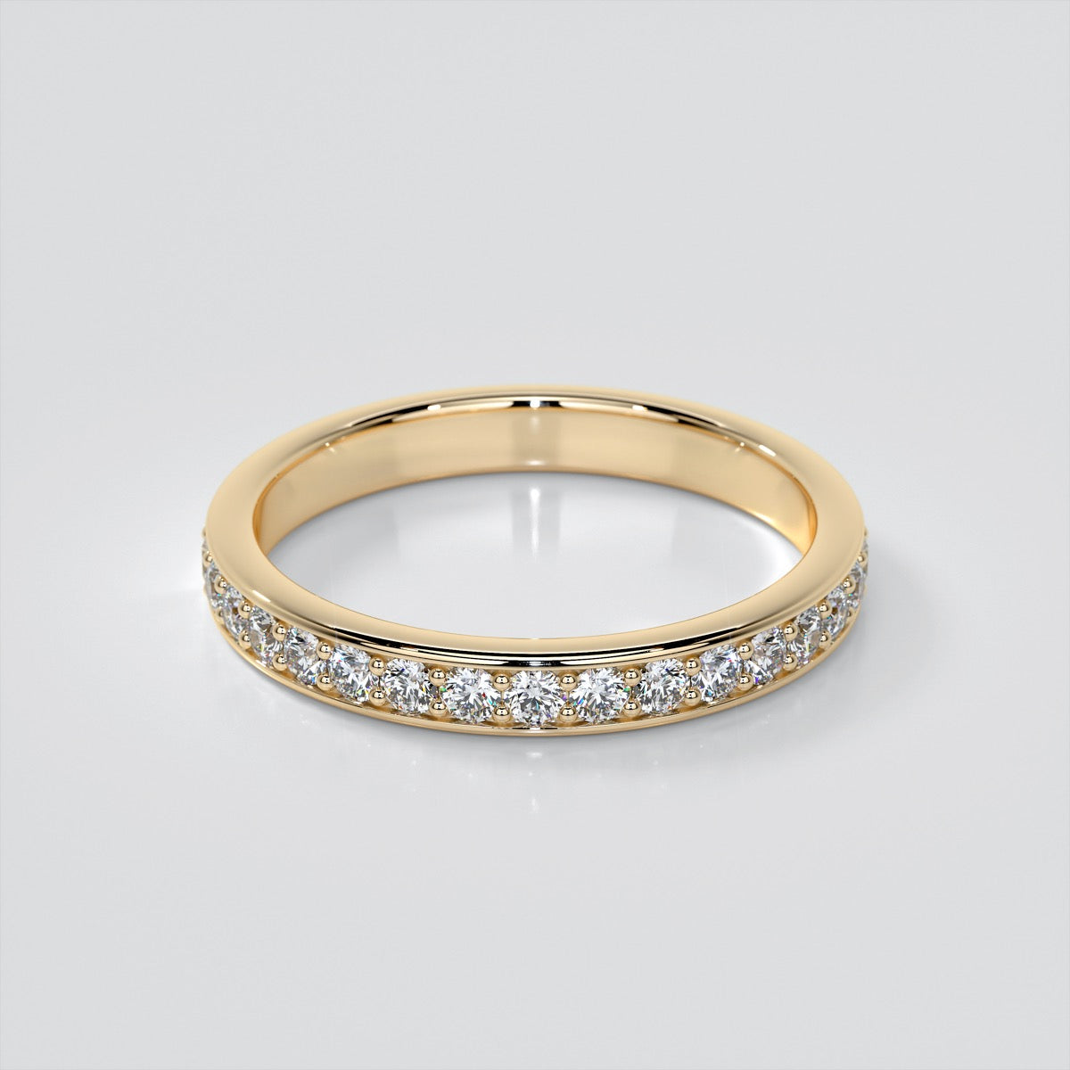 Princess Cut Accented Cathedral Wedding Set With 2 Matching Bands