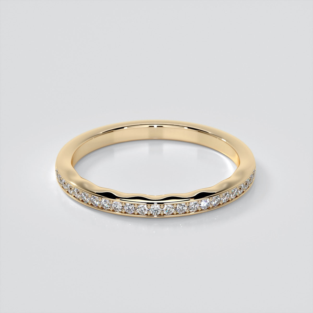 Round Cut Infinity Design Engagement Ring