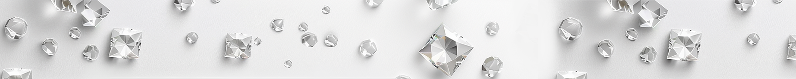 Diamonds on a white background