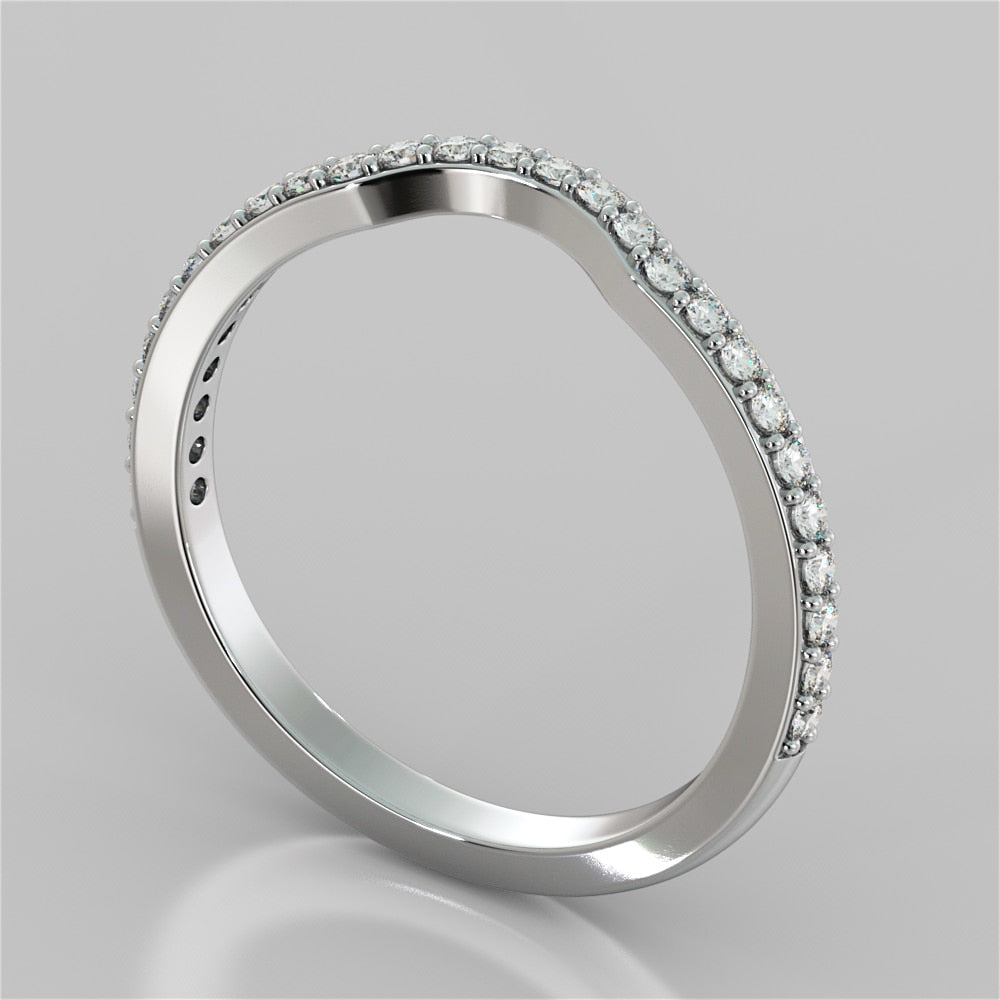 2.0CT Round Cut Lab Grown Diamond Split Shank Halo Engagement Ring