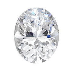 Pear-shaped diamond on a white background