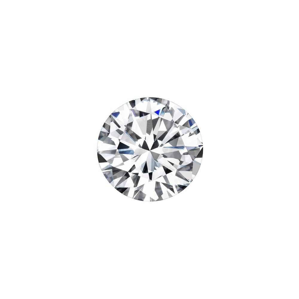 Round diamond on a white background