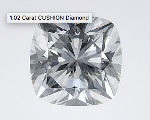Cushion Cut Lab Grown Diamond Cathedral Engagement Ring